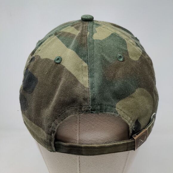 Newhattan Men's Slideback Hat Camo Green OSFA Embroidered City On a Hill Logo - Picture 5 of 7